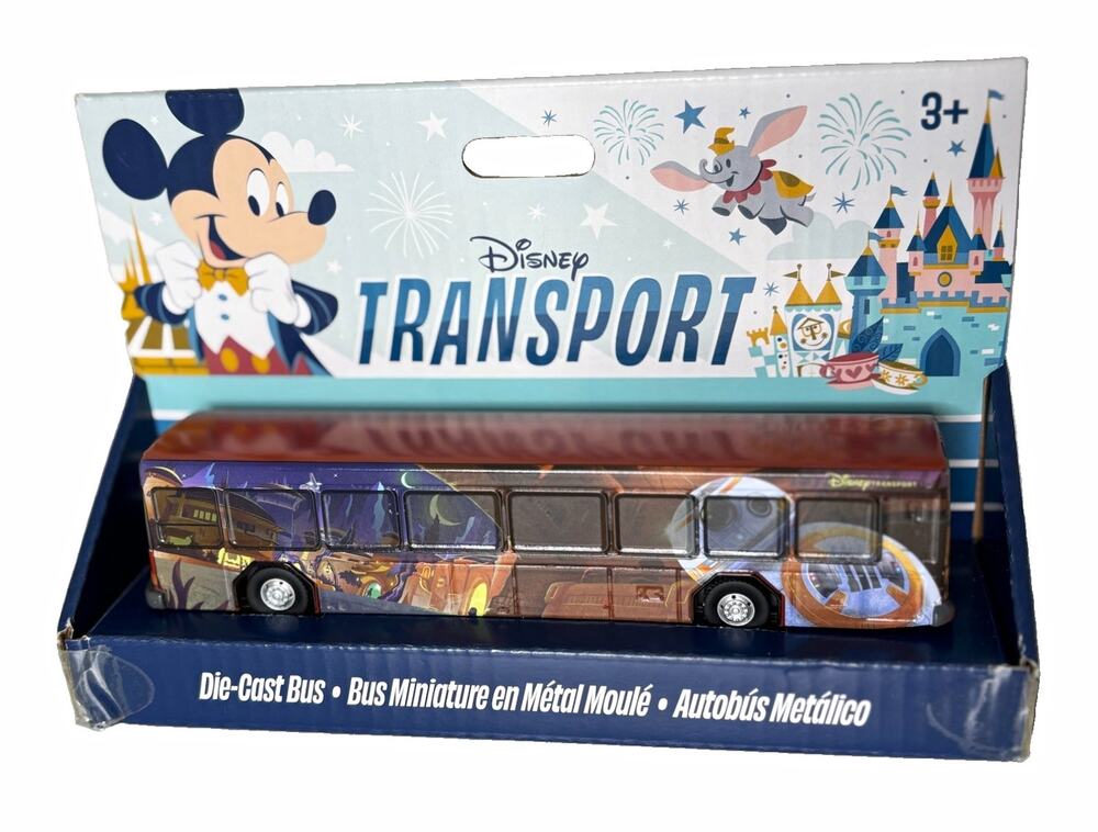 Disney Transport 1:64 Diecast Bus Brown Multicolor Mickey Mouse & Friends